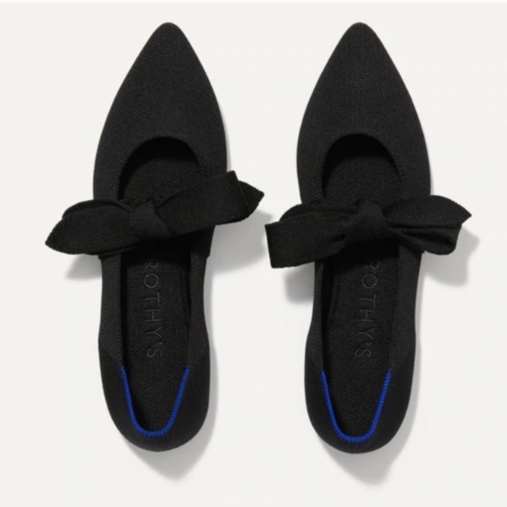 Rothys Mary Jane Pointed Tie Flats